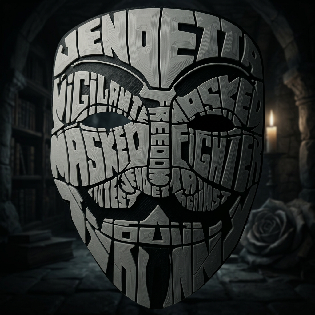V de Vendetta - Caligrama
