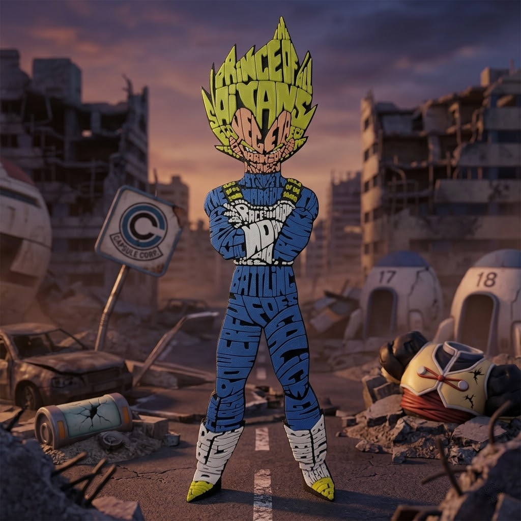 Vegeta - Caligrama