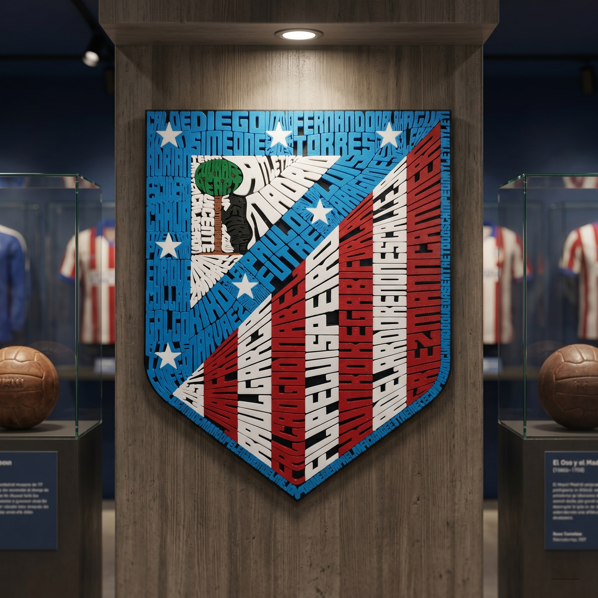 Escudo Atletico de Madrid – Caligrama