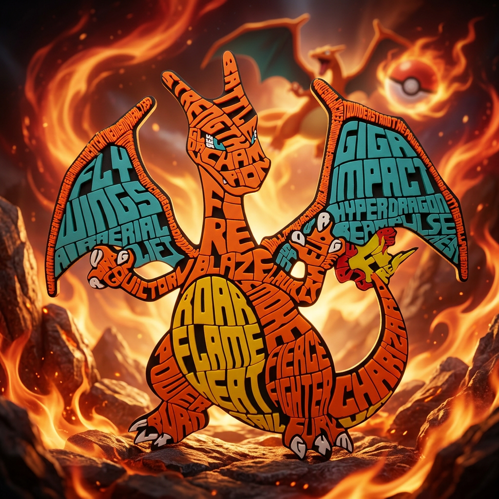 Charizard - Caligrama