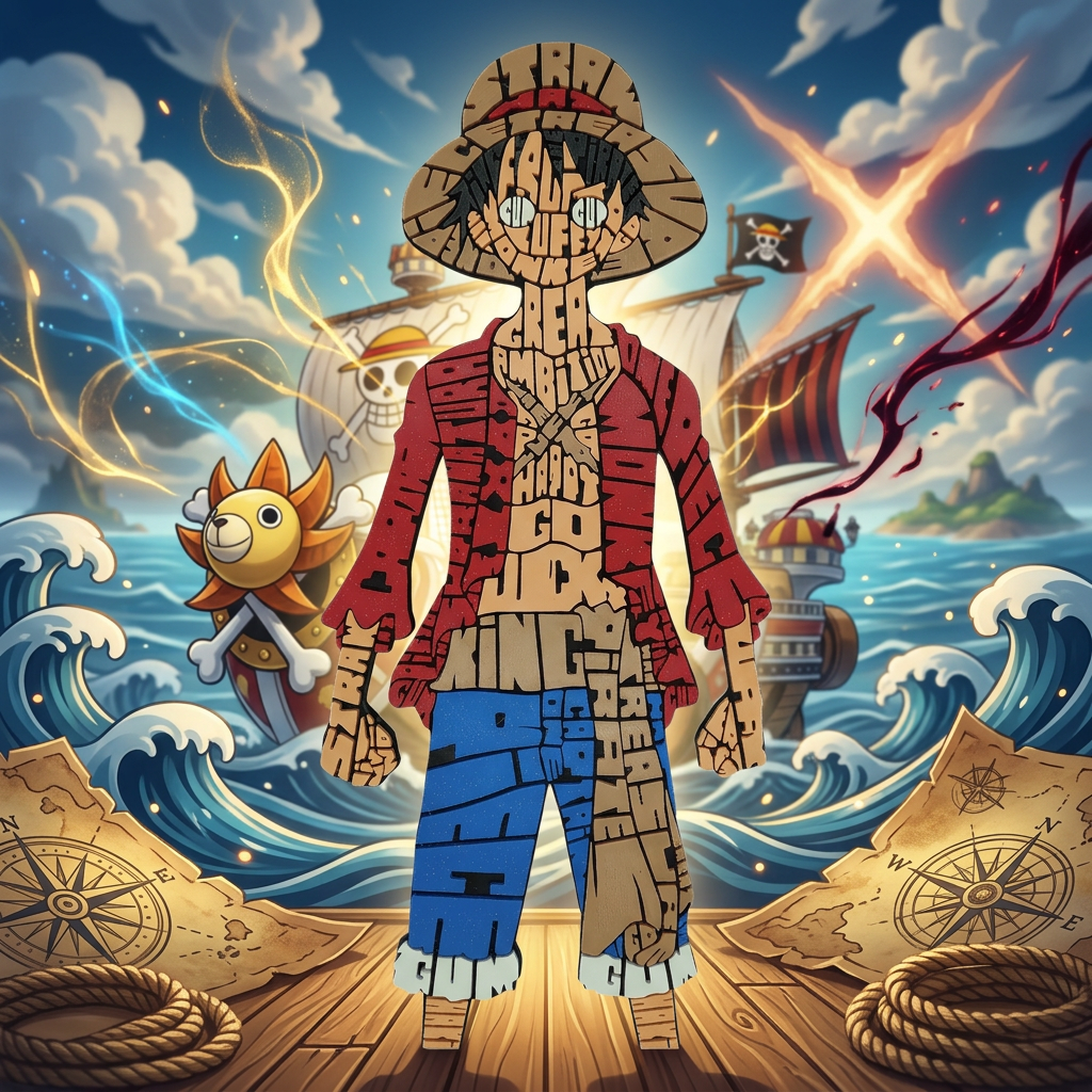 Luffy - Caligrama