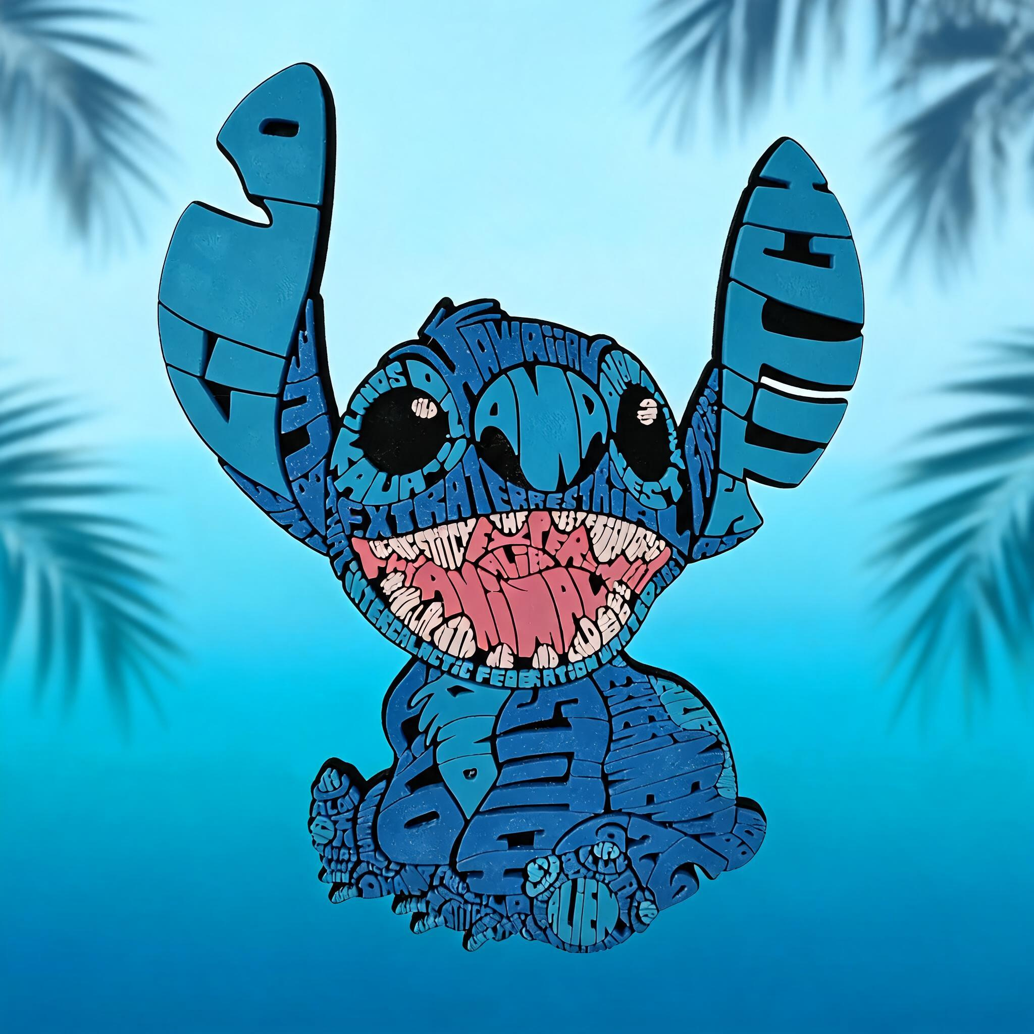 Stitch Lilo y Stitch - Caligrama