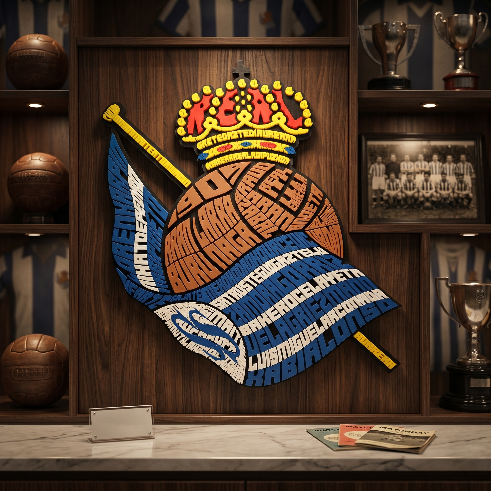 Escudo Real Sociedad - Caligrama