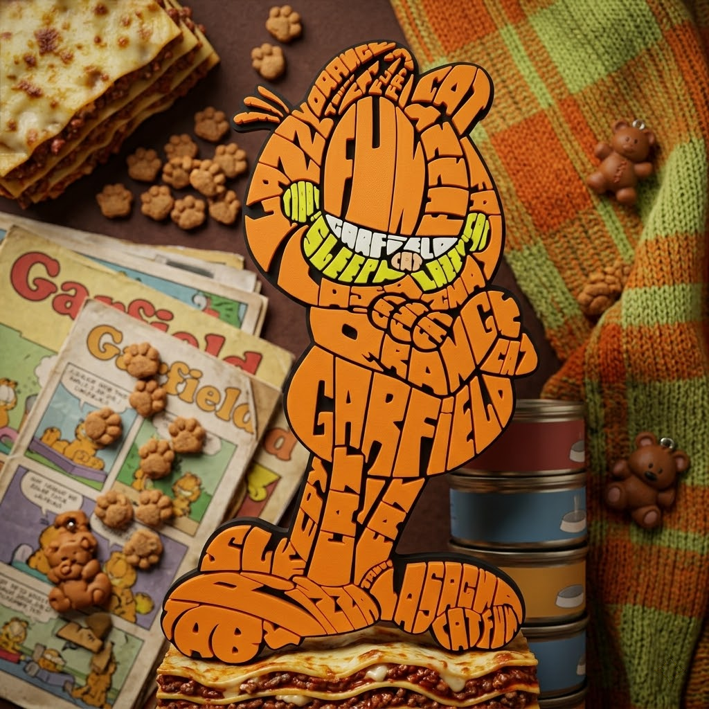 Garfield - Caligrama