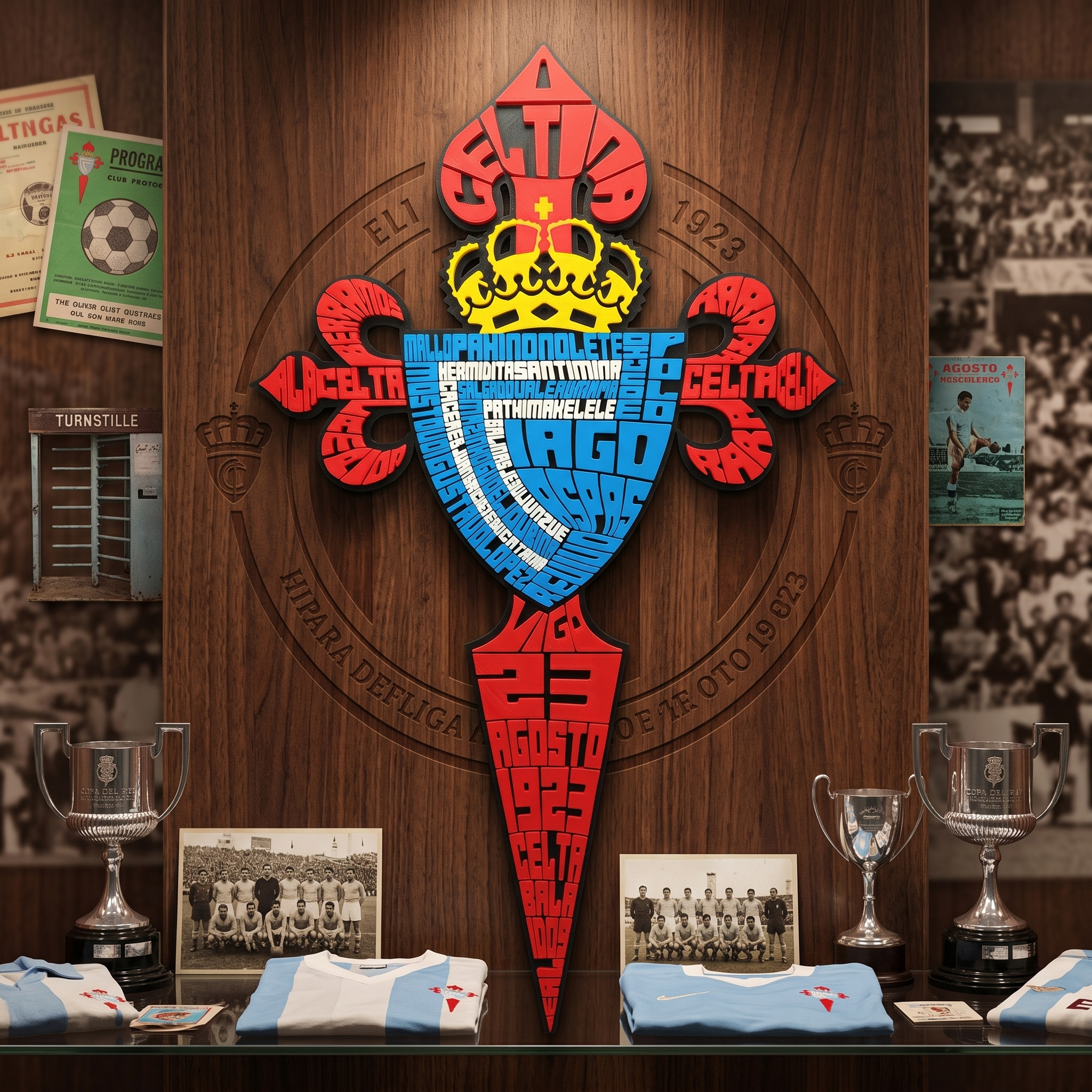 Escudo Celta de Vigo - Caligrama