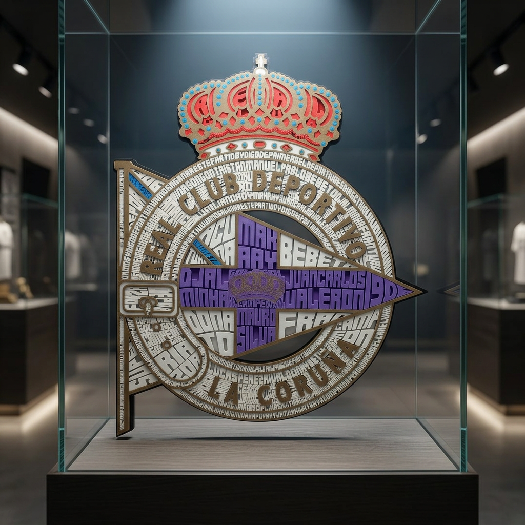 Escudo Deportivo de La Coruña - Caligrama